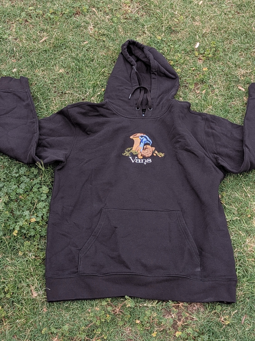 Vans "Still Life" Botanical Mushroom Embroidered Hoodie - Men’s Large - Picture 11 of 13